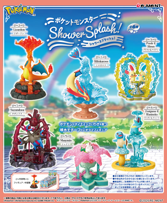Re-Ment Pokemon Shower Splash! Miniature Diorama