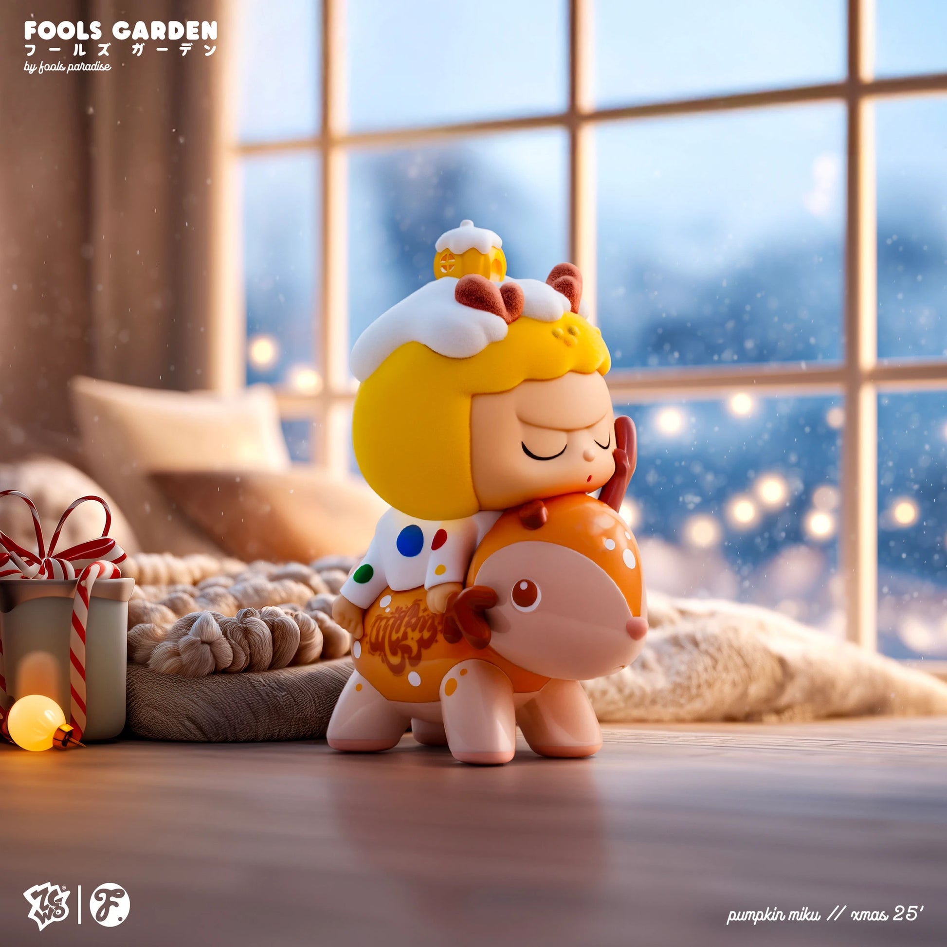 Fools Paradise Pumpkin Miku Xmas 25' Vinyl Figure