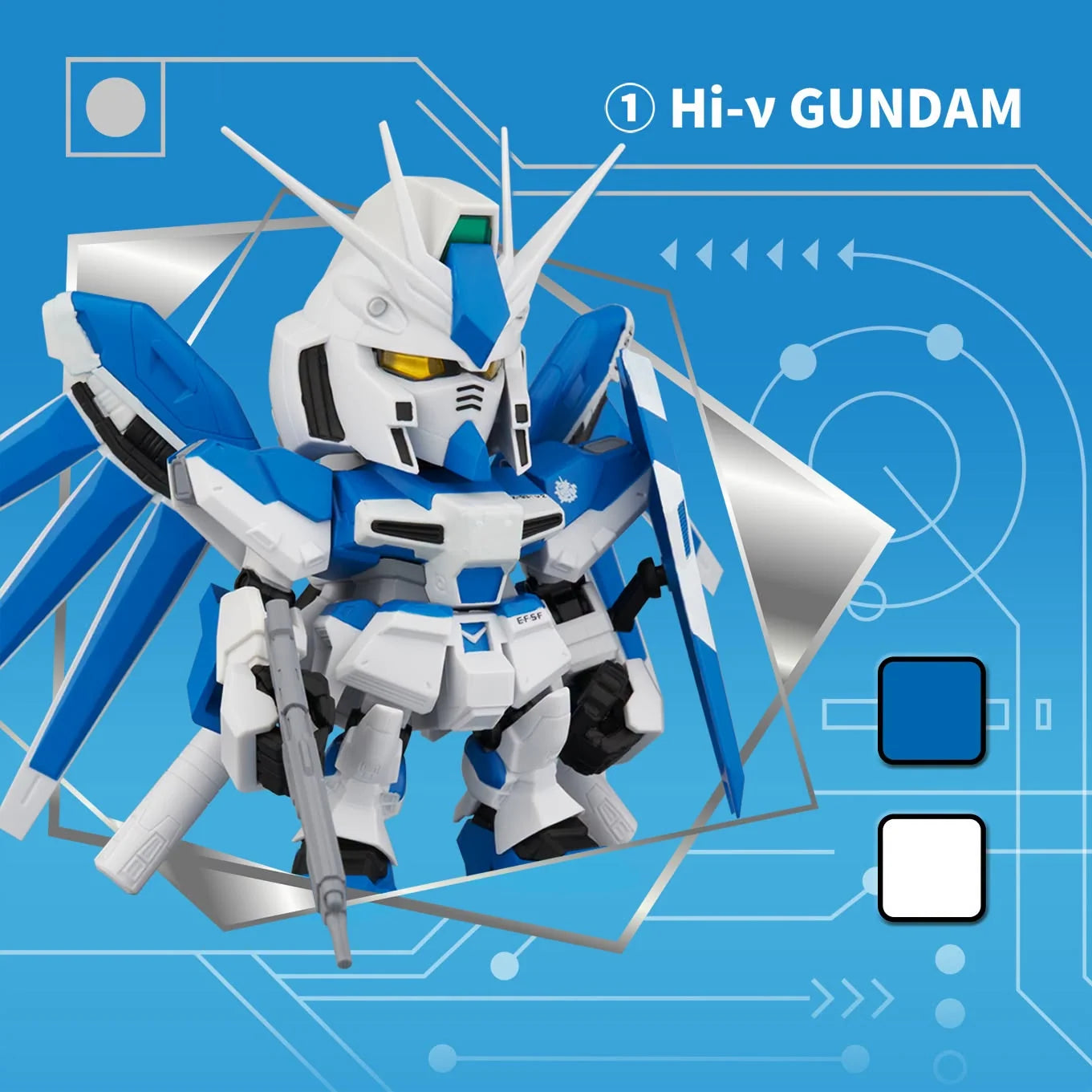 Bandai QMSV Mini Hi-ν Gundam Blind Box Figures
