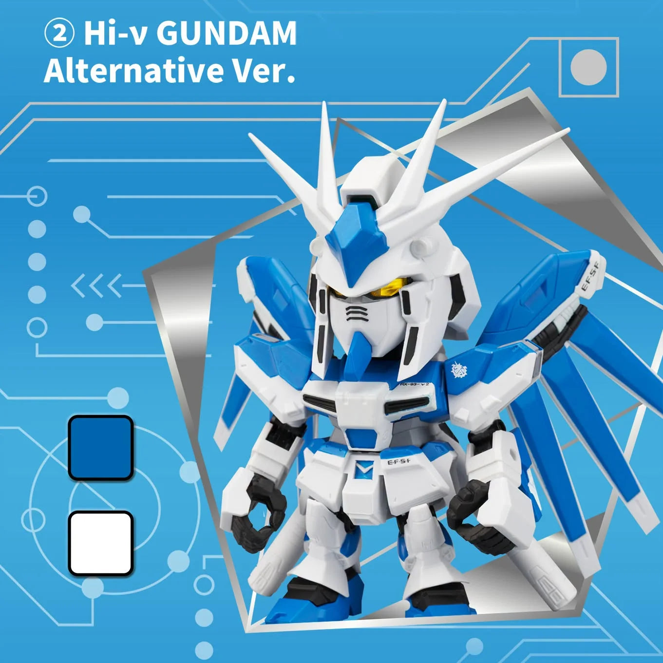 Bandai QMSV Mini Hi-ν Gundam Blind Box Figures