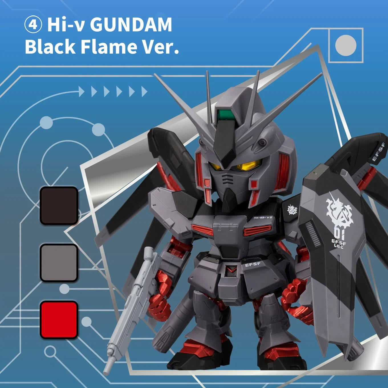 Bandai QMSV Mini Hi-ν Gundam Blind Box Figures