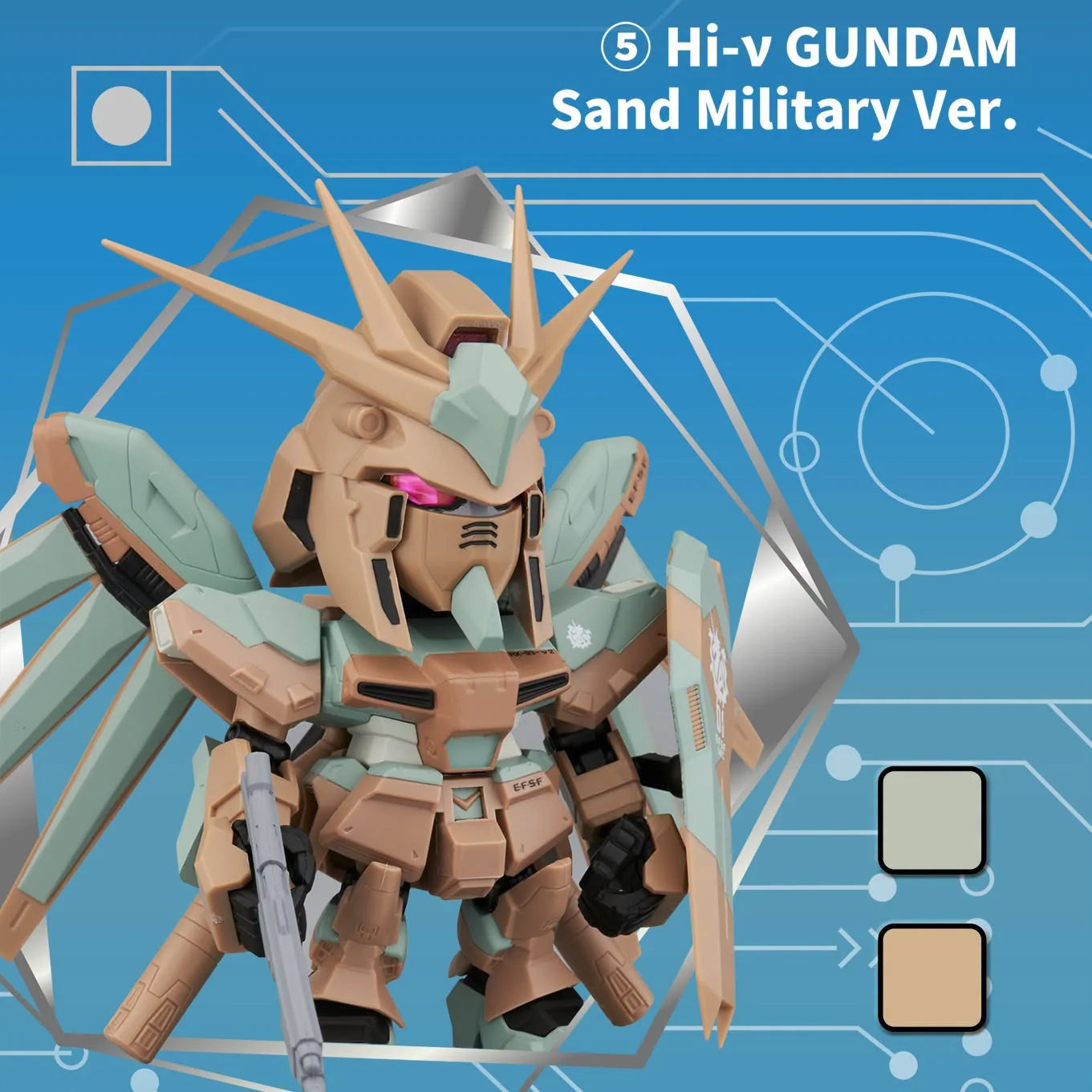 Bandai QMSV Mini Hi-ν Gundam Blind Box Figures