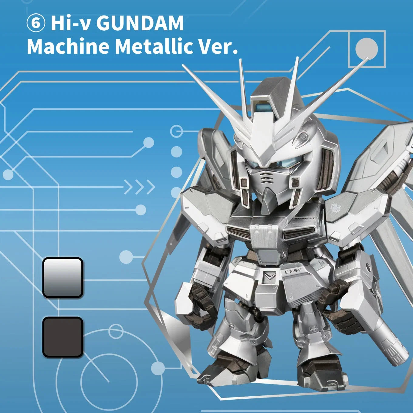 Bandai QMSV Mini Hi-ν Gundam Blind Box Figures