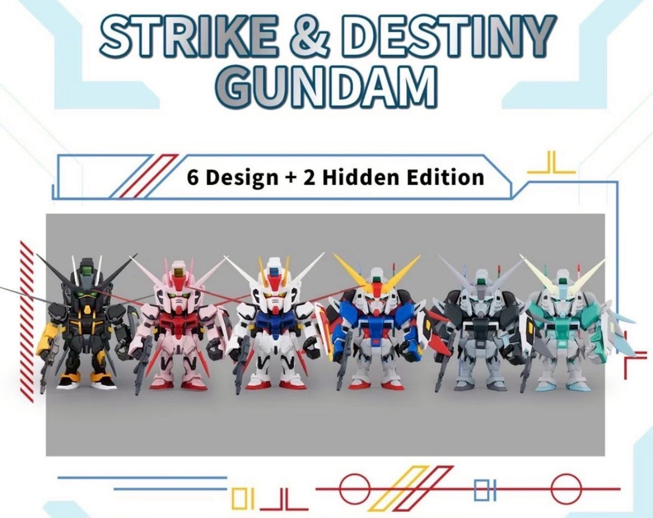 Bandai QMSV Gundam SEED Strike & Destiny Blind Box Miniature