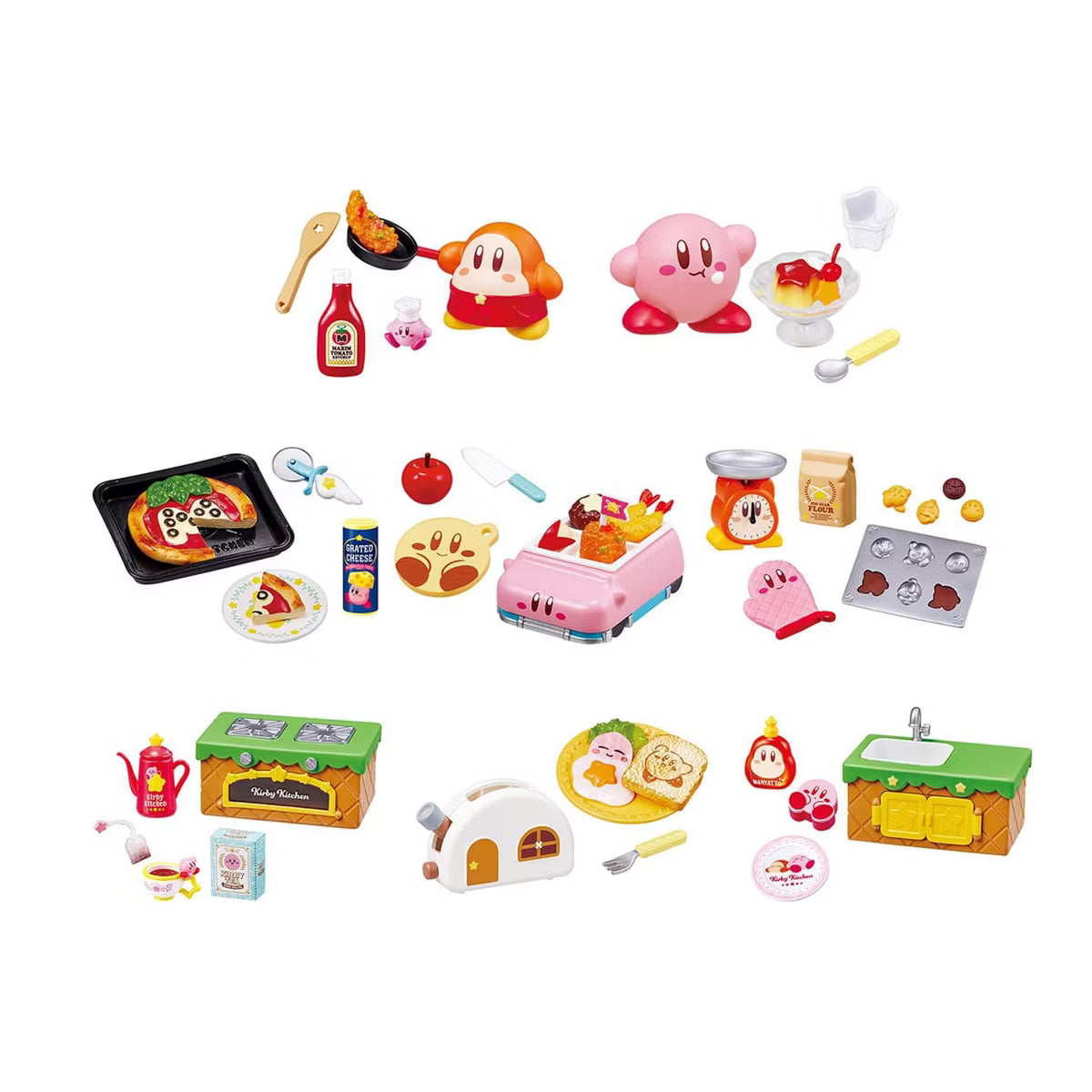 Re-Ment Kirby's Dream Land Hungry Kirby Kitchen 