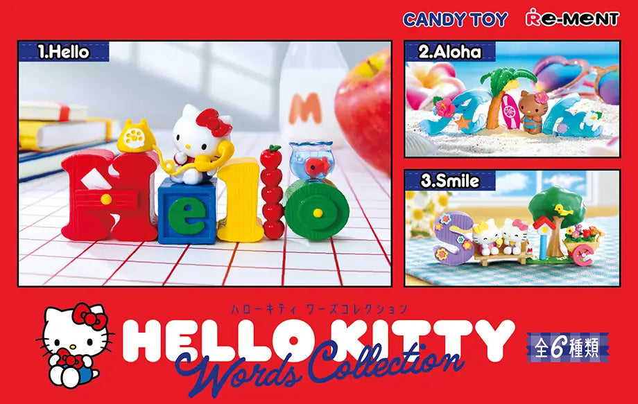 Re-Ment Sanrio HELLO KITTY Words Collection 6Pack