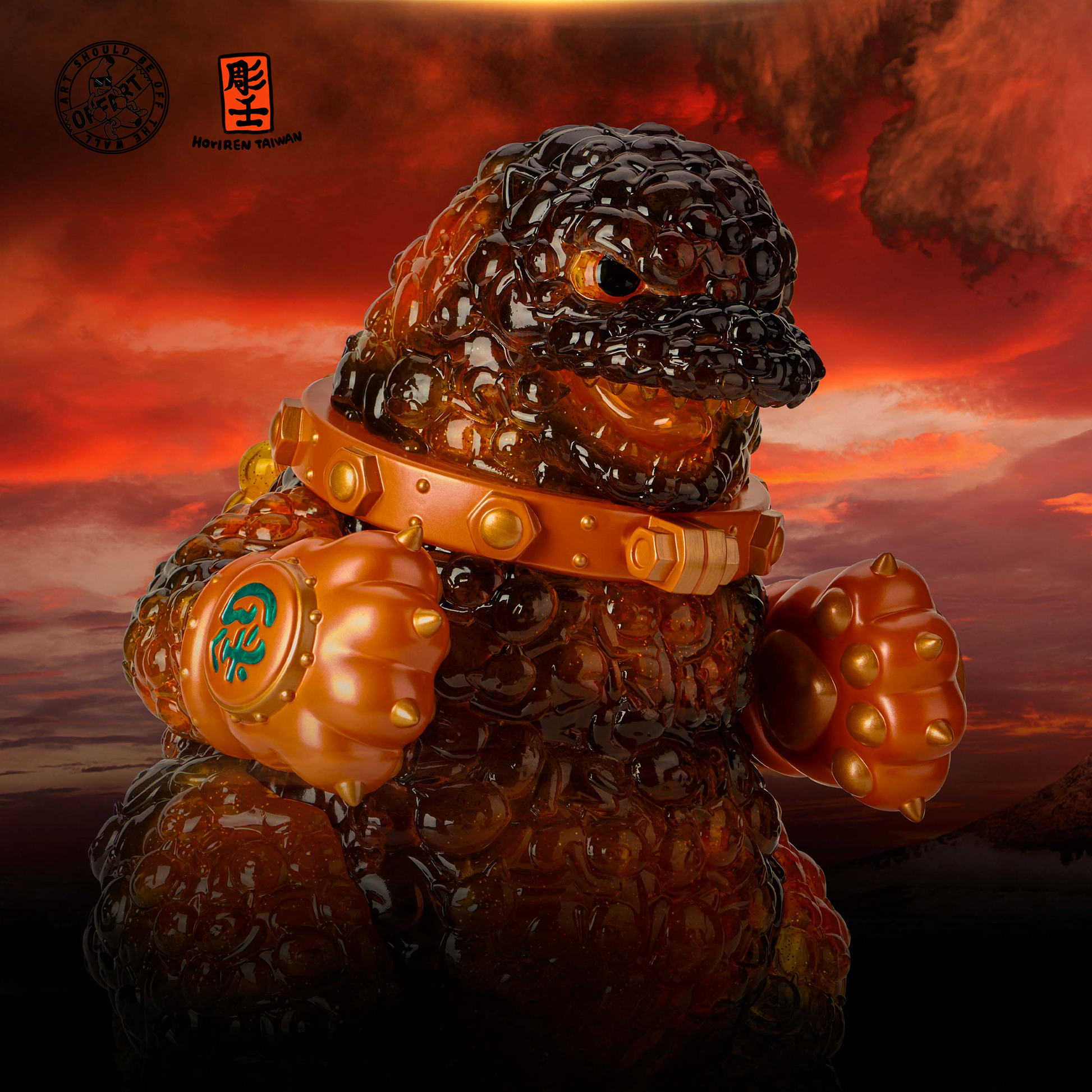 Red Flame Hundred Cats Full Body Kaiju Figure by OFFART X Horiren Red Flame Hundred Cats Full Body Kaiju Figure by OFFART X Horiren