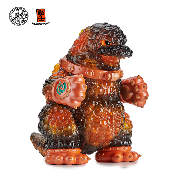 Red Flame Hundred Cats Full Body Kaiju Figure by OFFART X Horiren