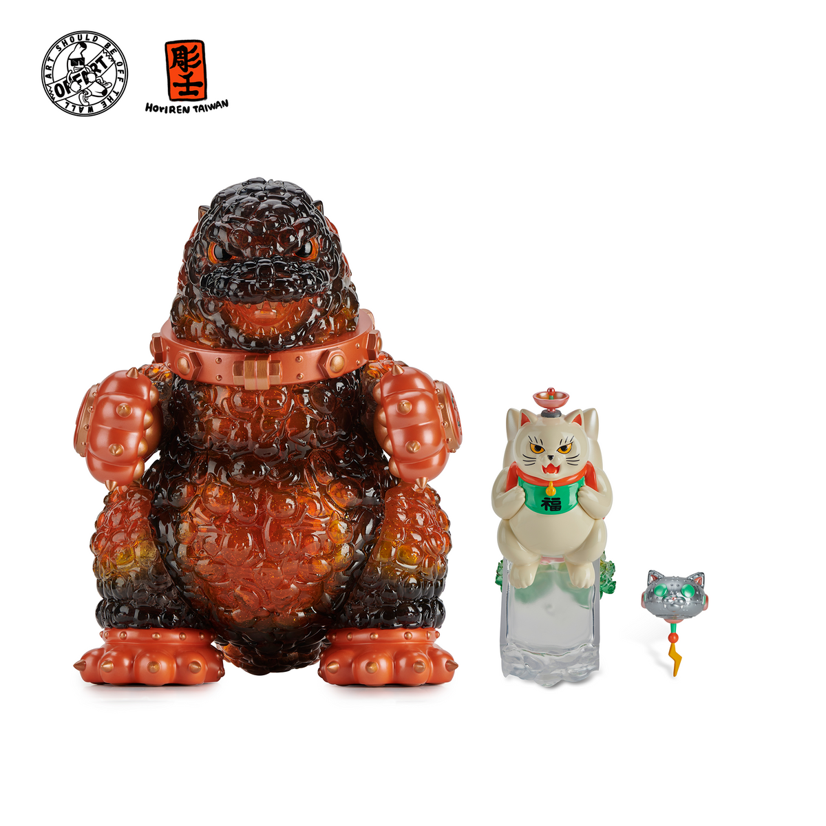 Red Flame Hundred Cats Full Body Kaiju Figure by OFFART X Horiren Red Flame Hundred Cats Full Body Kaiju Figure by OFFART X Horiren