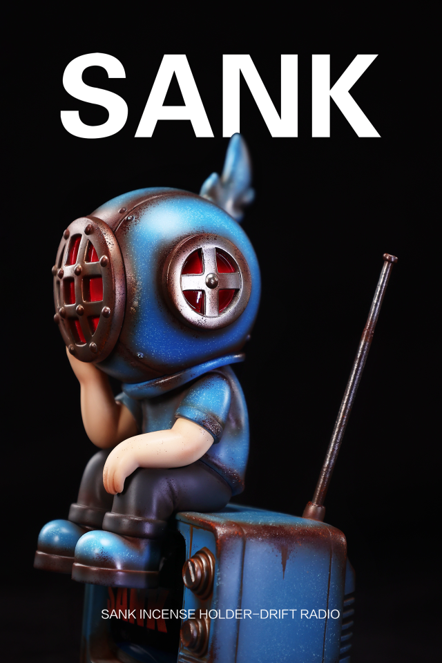 SANK Incense Holder Drift Radio Blues Art Toy