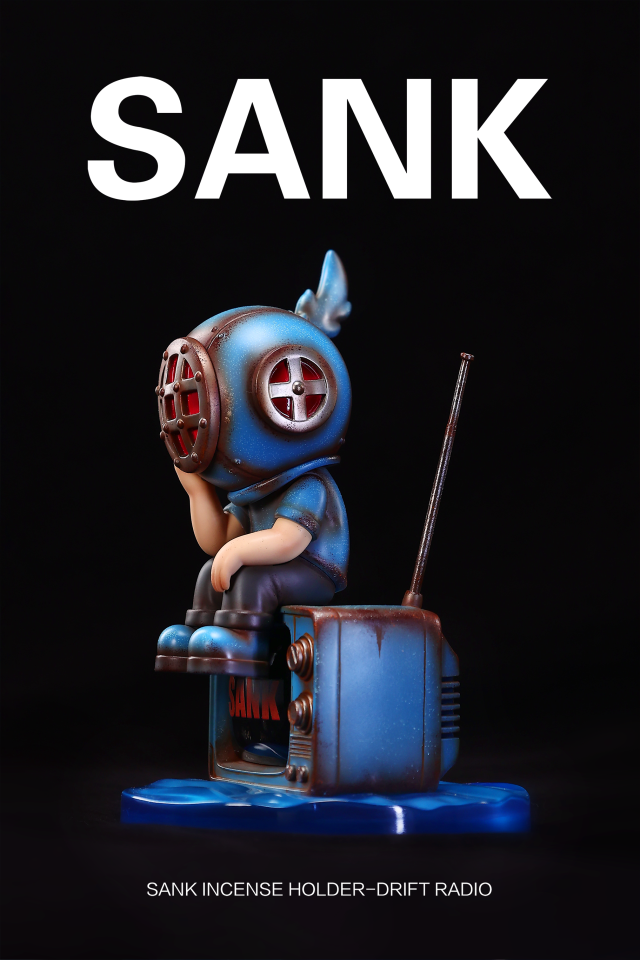 SANK Incense Holder Drift Radio Blues Art Toy