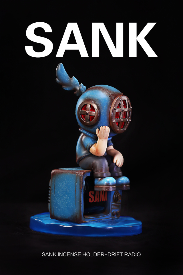 SANK Incense Holder Drift Radio Blues Art Toy