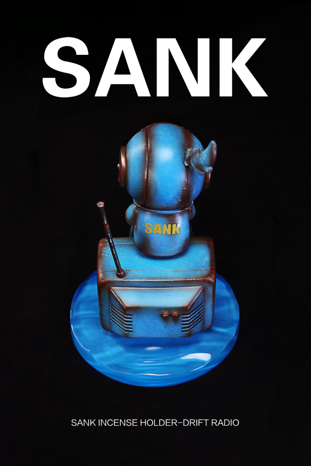 SANK Incense Holder Drift Radio Blues Art Toy