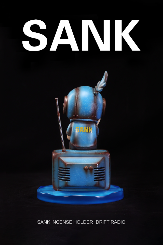 SANK Incense Holder Drift Radio Blues Art Toy