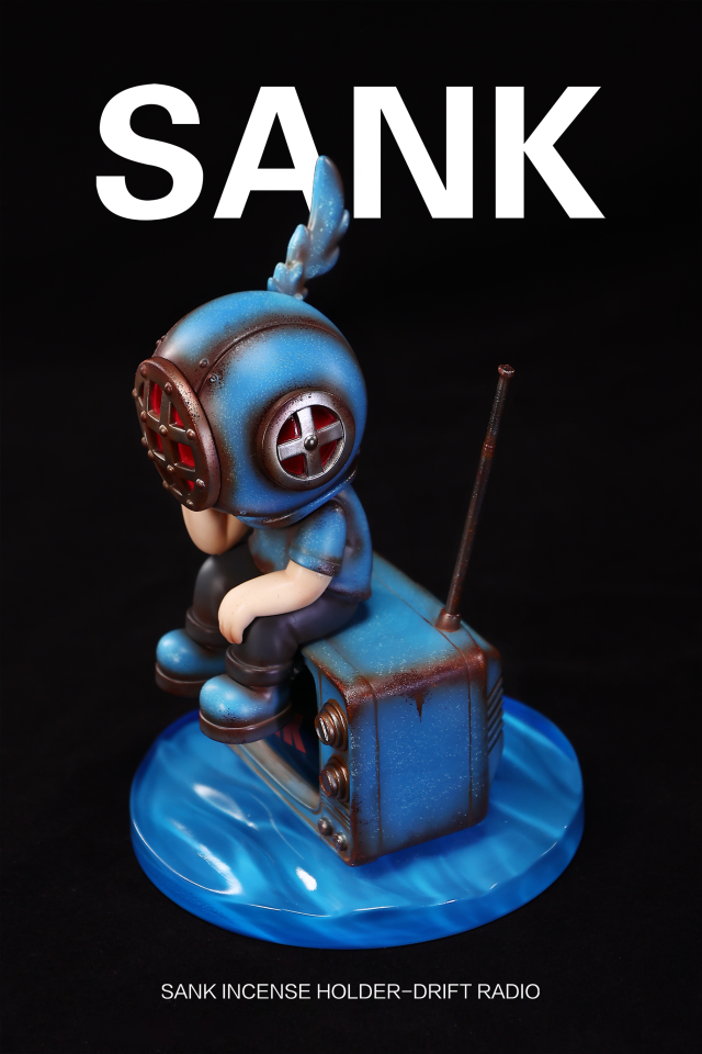 SANK Incense Holder Drift Radio Blues Art Toy