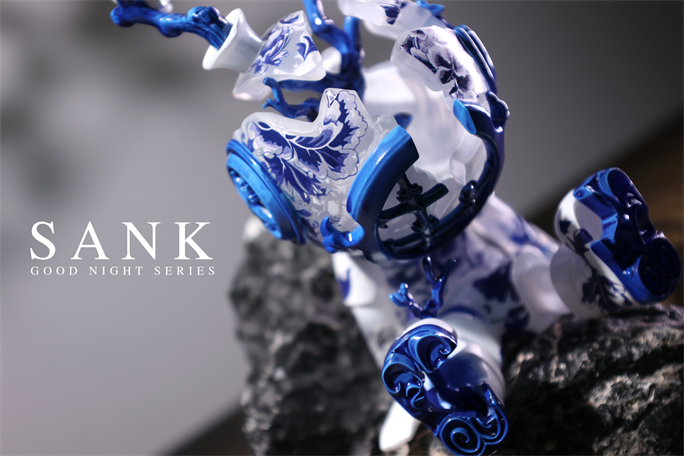 Sank Good Night Series - China Blue Art Toy Figure