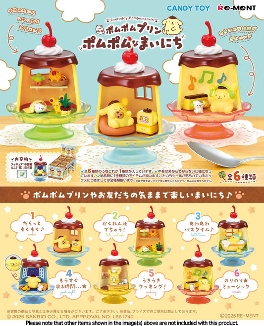Re-Ment Sanrio Everyday Pompompurin Miniature Figures