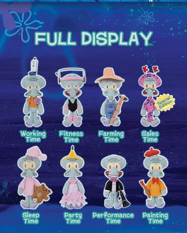 (PREORDER) A Day in the Life of Bikini Bottom Squidward's Day Plush Blind Box