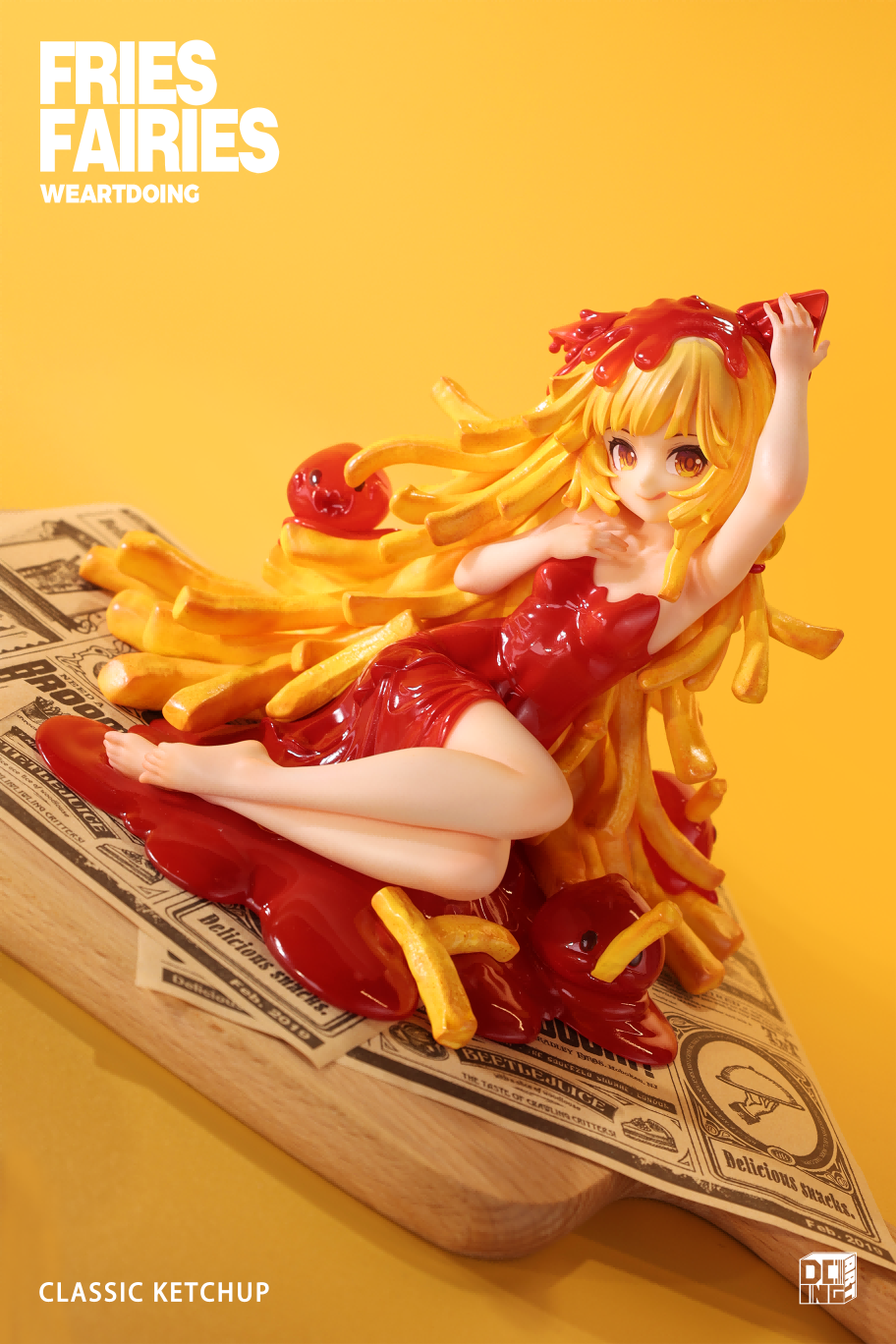 WeArtDoing Sleeping Beauty Fries Fairies Classic Ketchup Figure