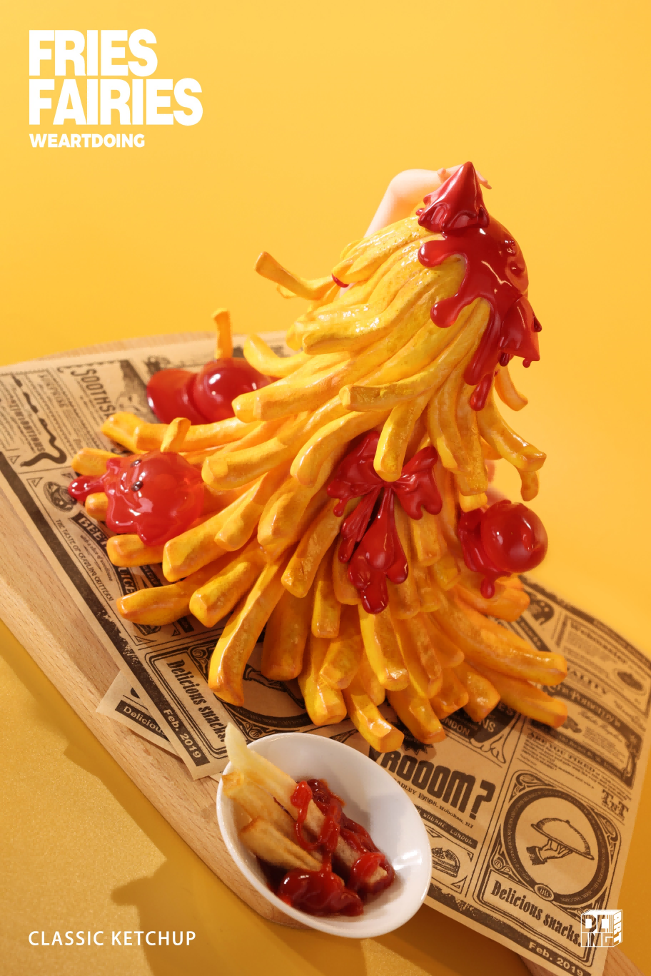 WeArtDoing Sleeping Beauty Fries Fairies Classic Ketchup Figure