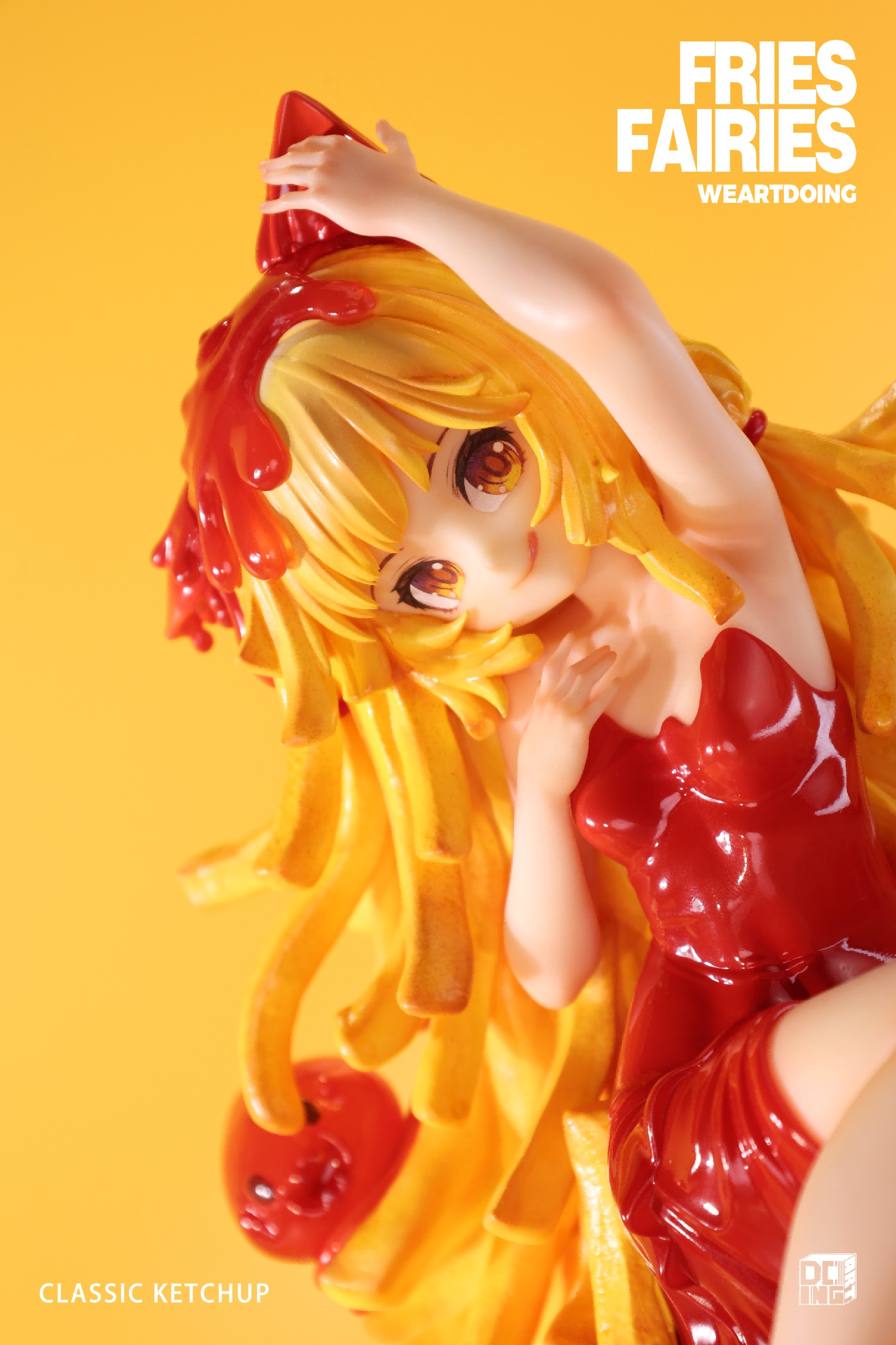 WeArtDoing Sleeping Beauty Fries Fairies Classic Ketchup Figure