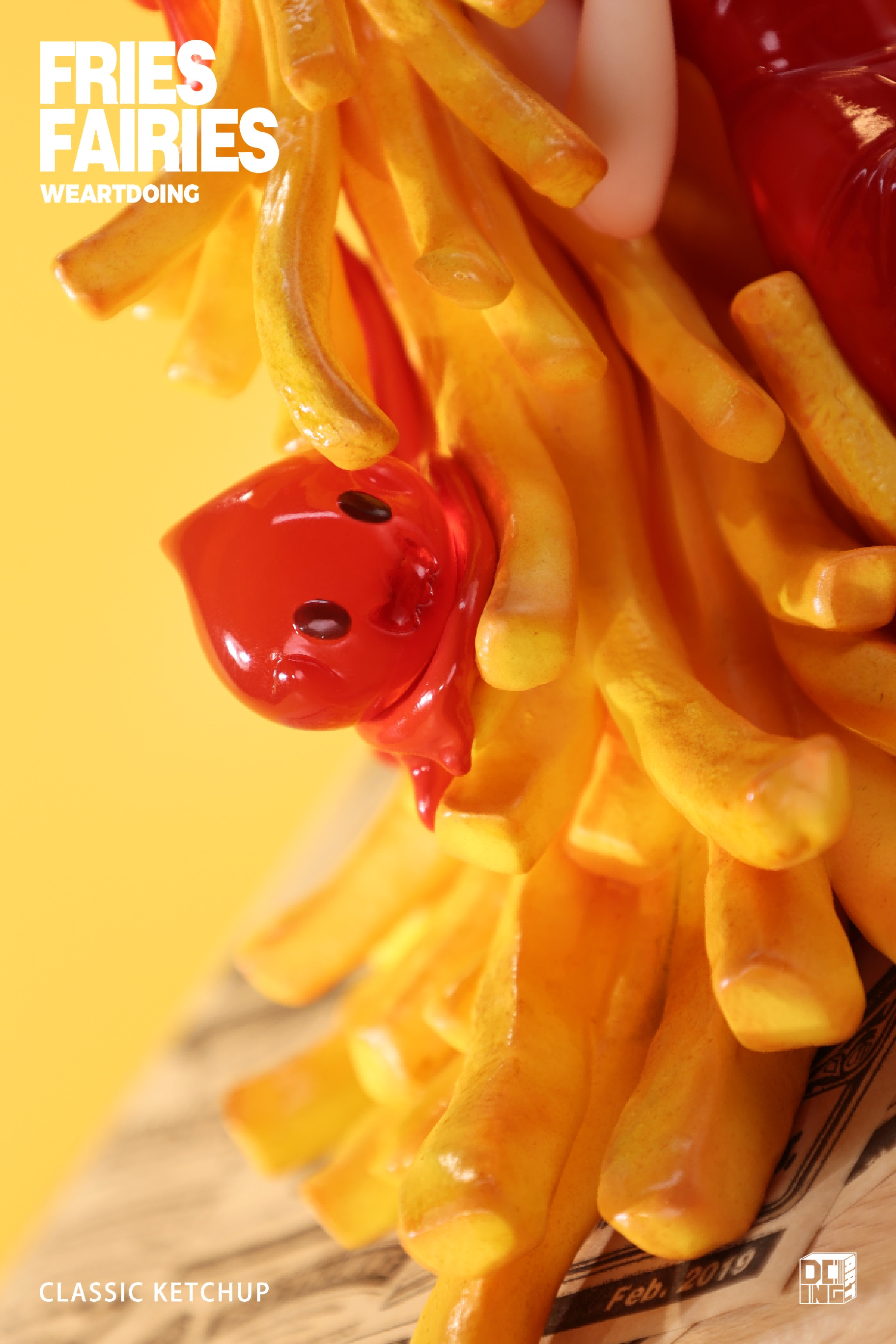 WeArtDoing Sleeping Beauty Fries Fairies Classic Ketchup Figure