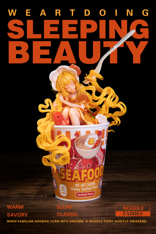 WeArtDoing Sleeping Beauty Noodle Fairies Seafood Flavor Art Figure