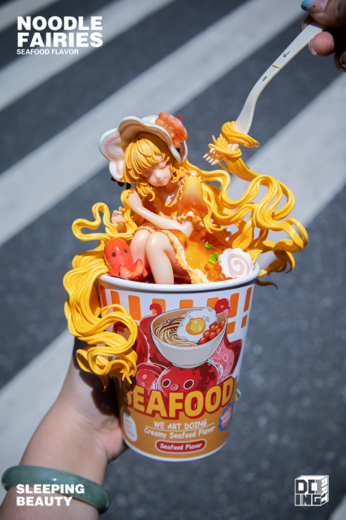 WeArtDoing Sleeping Beauty Noodle Fairies Seafood Flavor Art Figure