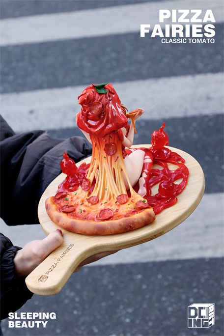 Sleeping Beauty Pizza Fairies Classic Tomato Art Statue