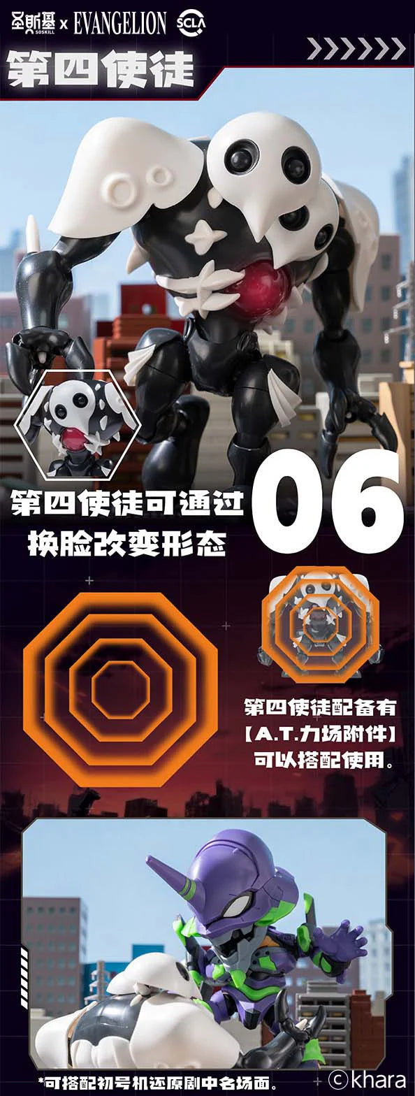 Soskill Evangelion Q Version Assembly Blind Box Model Kit