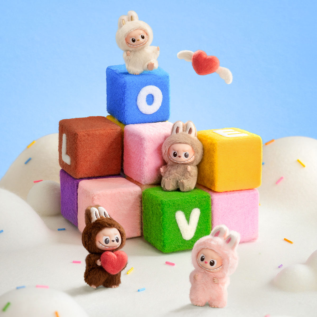 THE MONSTERS Pin for Love Series- Labubu Vinyl Plush Pendant Blind