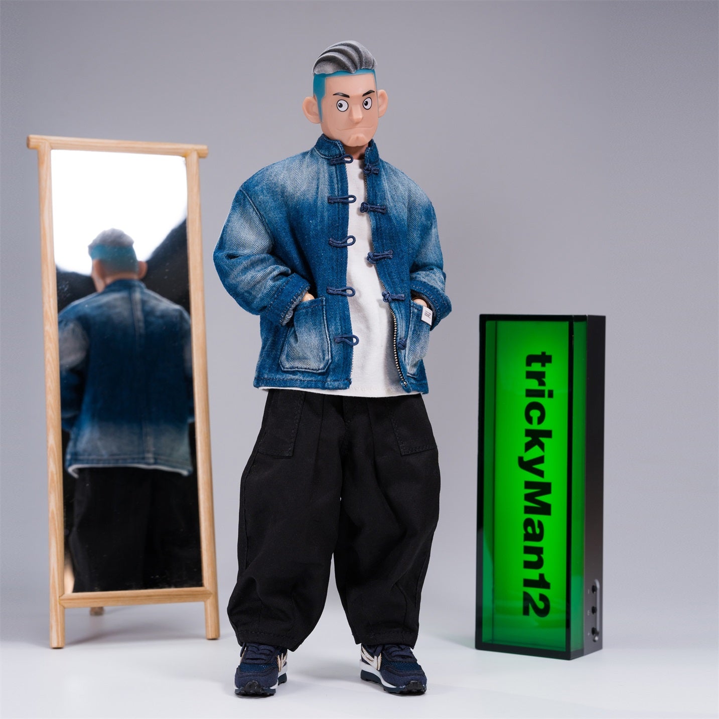 TrickyMan12 Denim Tang Suit (202501b) One Sixth Scale Action Figure