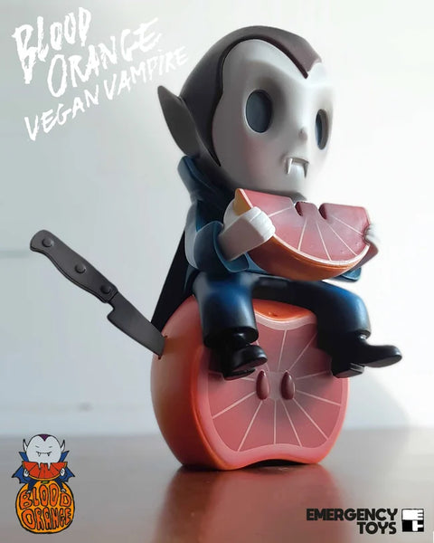 BLOOD ORANGE VEGAN VAMPIRE Art Collectible by Emergency Toys
