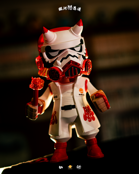 star war red stormtrooper vinyl toy front