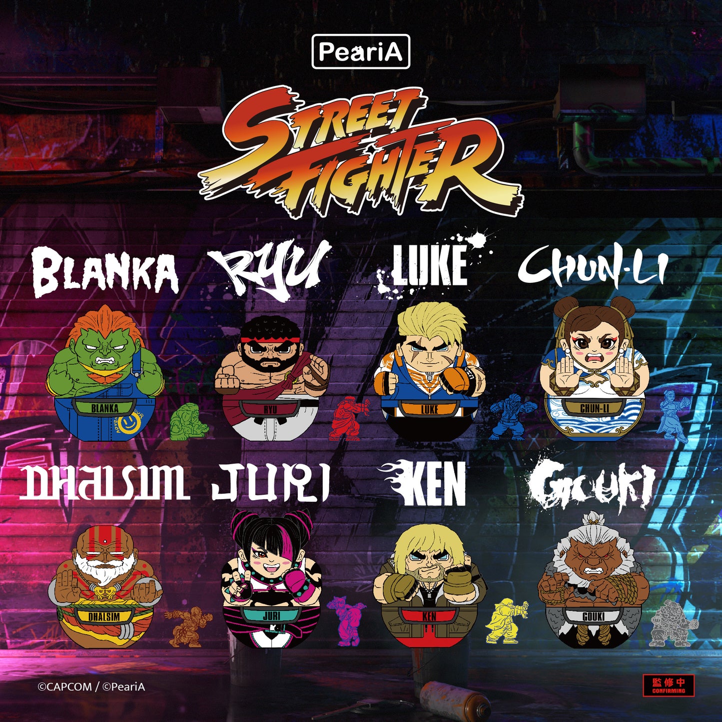 PeariA x Capcom Street Fighter 6 Pocket Arenas Palm-Sized Figures 