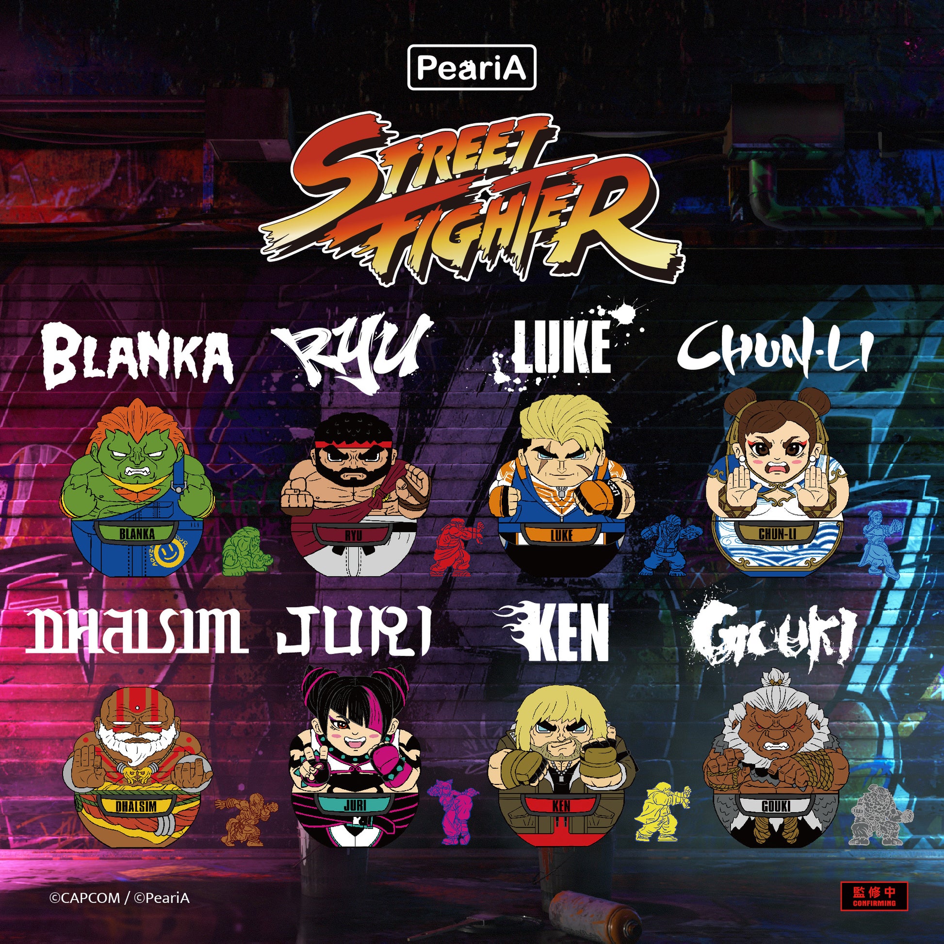PeariA x Capcom Street Fighter 6 Pocket Arenas Palm-Sized Figures 